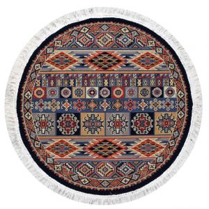 خرید                     گلیم ماشینی ستاره كوير يزد مدل G-33