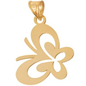 خرید آویز گردنبند طلا 18 عیار رزا مدل N018