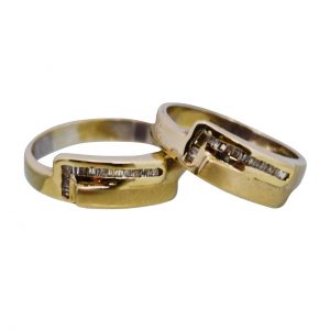 خرید                     ست حلقه طلا 18 عیار کانیار گالری مدل M20
