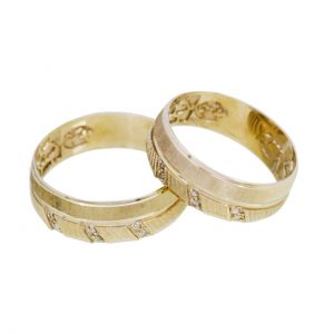 خرید                     ست حلقه طلا 18 عیار کانیار گالری مدل M33
