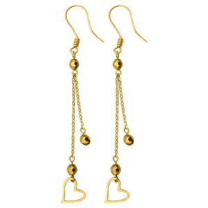 خرید                     گوشواره طلا 18 عیار زنانه مانچو مدل efgs007