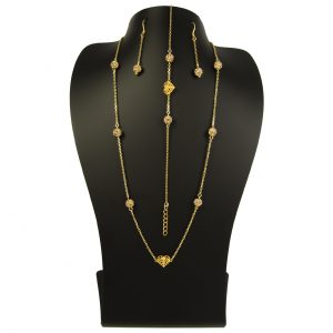 خرید                     نیم ست طلا 18 عیار زنانه مانچو مدل smgs002