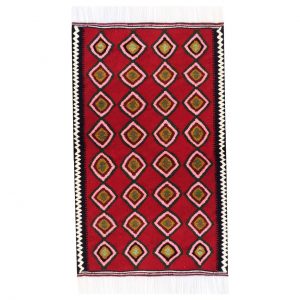 خرید گلیم دستبافت یک متری طرح سنتی کد 20073