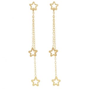 خرید                     گوشواره طلا 18 عیار رزا مدل EG112