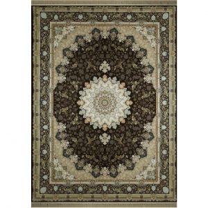 خرید                     فرش ماشینی کد afrand_55011 زمینه قهوه ای