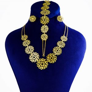 خرید                     نیم ست طلا 18 عیار زنانه کانیار گالری کد NA19