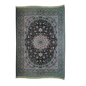 خرید                     فرش ماشینی مدل M10277 زمینه سورمه ای
