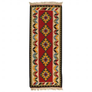 خرید                     گلیم دستبافت کناره طول دو متری کد 990866