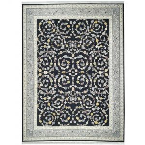 خرید                     فرش ماشینی طرح سارینا کد FM 150090821 زمینه زغالی