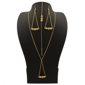 خرید                     نیم ست طلا 18 عیار زنانه مانچو مدل smg020