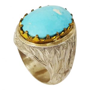 خرید                     انگشتر نقره  مردانه گالری احد کد 4715