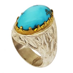 خرید                     انگشتر نقره مردانه گالری احد کد 4716