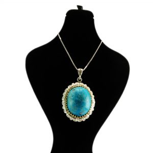 خرید گردنبند نقره زنانه کد AV115