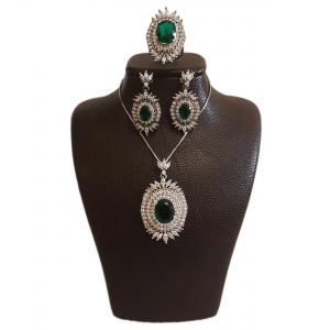 خرید نیم ست نقره زنانه مدل AMT_N074