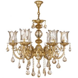 خرید                     لوستر 12 شعله چشمه نور کد C2942/6+6
