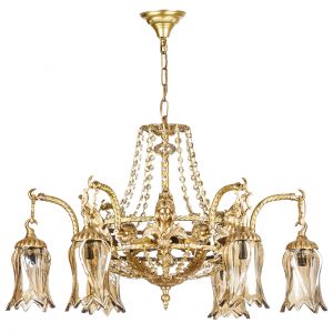 خرید لوستر 6 شعله چشمه نور کد C2798