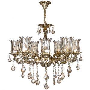 خرید                     لوستر 10 شعله چشمه نور کد C2982.5+5-BO