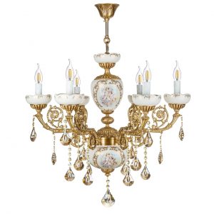 خرید لوستر چشمه نور 6 شعله کد C2910