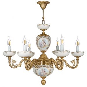 خرید لوستر چشمه نور 6 شعله کد C2912