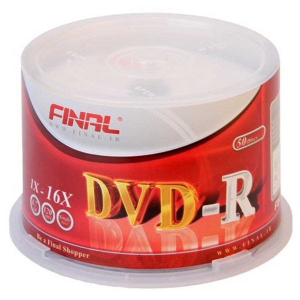 خرید                     دی وی دی خام  فینال مدل DVD-R بسته 50 عددی