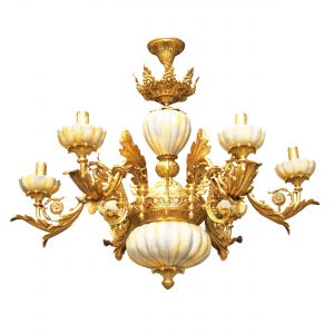 خرید لوستر 6 شعله لوسترسازان مدل مانی آسمان کد L1390-6