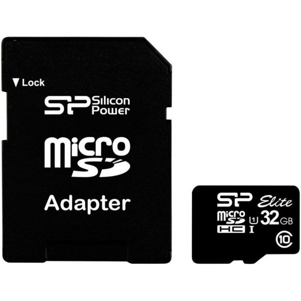 خرید                     کارت حافظه microSDHC سیلیکون پاور مدل Elite کلاس 10 استاندارد UHS-I U1 سرعت85MBps همراه با آداپتور SD ظرفیت 32 گیگابایت