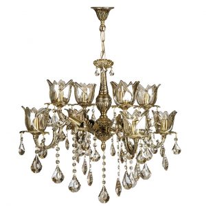 خرید لوستر 12 شعله چشمه نور کد CA2970/4-8-BO
