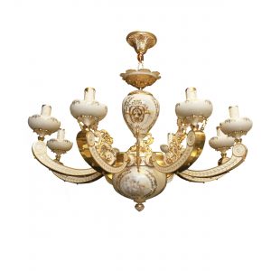 خرید                     لوستر 8 شعله لوسترسازان مدل زیتون کد L1399-8