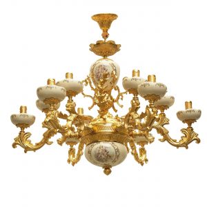 خرید لوستر 12 شعله لوسترسازان مدل کسرا کد L1389-12