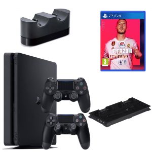 خرید                                     مجموعه کنسول بازی سونی مدل Playstation 4 Slim ریجن 2 کد CUH-2216B ظرفیت 1 ترابایت