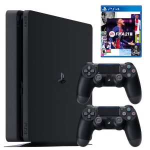 خرید                                     مجموعه کنسول بازی سونی مدل PlayStation 4 Slim ریجن ۳ کد CUH-2218B ظرفیت ۱ ترابایت به همراه بازی فیفا۲۱