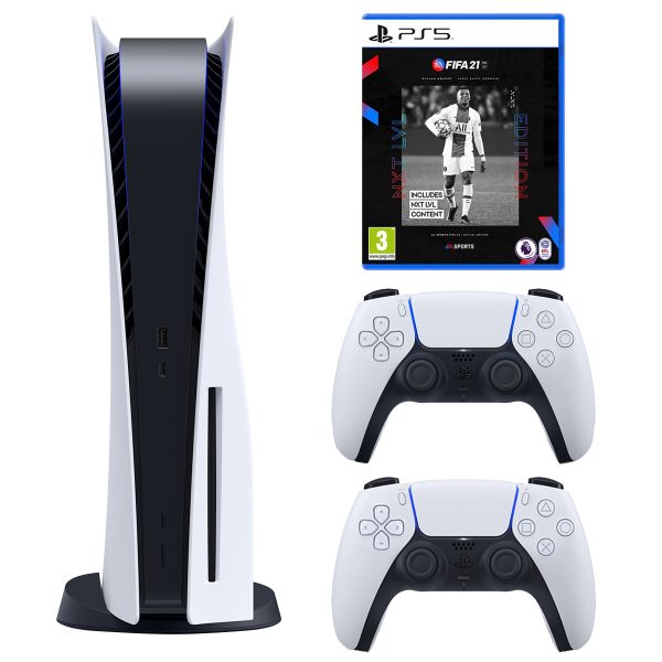 خرید                                     مجموعه کنسول بازی سونی مدل PlayStation 5 Drive ظرفیت 825 گیگابایت به همراه بازی فیفاPS5 21