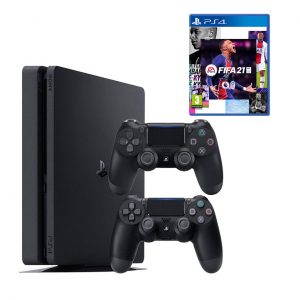 خرید                                     مجموعه کنسول بازی سونی مدل Playstation 4 Slim CUH-2216B ظرفیت 1 ترابایت به همراه دسته اضافه و فیفا21