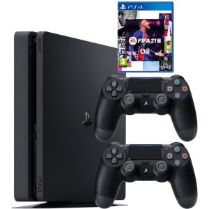 خرید                                     مجموعه کنسول بازی سونی مدل PlayStation 4 Slim CUH-2216A ظرفیت 500 گیگابایت به همراه بازی فیفا21