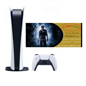 خرید                                     کنسول بازی سونی مدل Playstation 5 Digital Edition ظرفیت 825 گیگابایت به همراه کارت طلایی نصب بازی