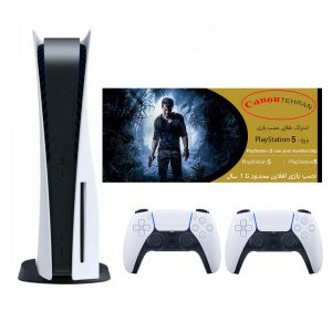 خرید                                     مجموعه کنسول بازی سونی مدل PlayStation 5 ظرفیت 825 گیگابایت به همراه دسته اضافی وکارت طلایی اشتراک نصب بازی