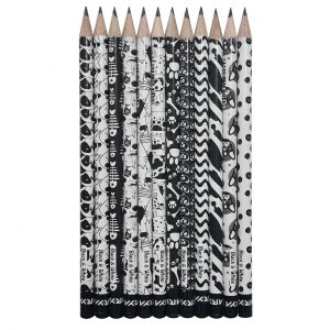خرید                                     مداد مشکی آریا مدل BLACK & WHITE کد A2 بسته 12 عددی