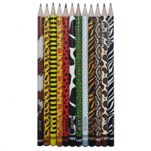 خرید                                     مداد مشکی آریا مدل ZOO SET کدA1  بسته 12 عددی