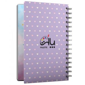 خرید                                     دفتر برنامه ریزی 80 برگ پالت طرح قلب کد 0211