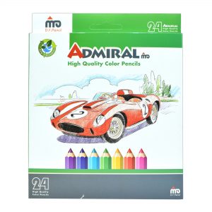 خرید                                     مداد رنگی 24 رنگ آدمیرال مدل Car