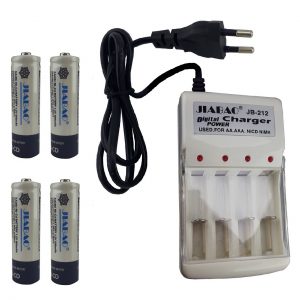 خرید                                     شارژر جیابائو مدل JB-212 به همراه 4 باتری شارژی قلمی