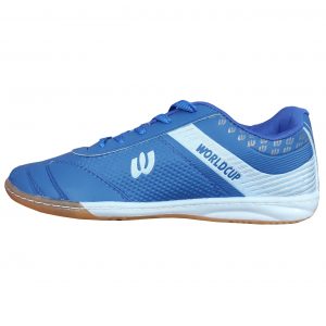 خرید کفش فوتسال مردانه و پسرانه مدل WORLDCUP BLUE