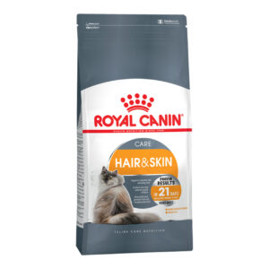 خرید غذای خشک گربه رویال کنین مدل Hair and Skin وزن 2 کیلوگرم