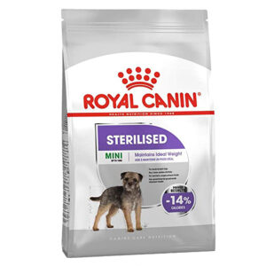 خرید غذای خشک سگ کوچک عقیم رویال کنین مدل mini sterilised وزن 3 کیلوگرم