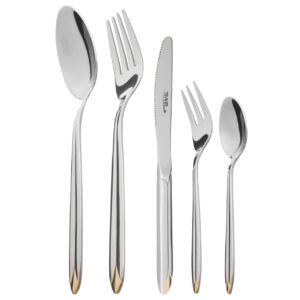 خرید سرویس قاشق و چنگال 30 پارچه ناب استیل مدل Palermo