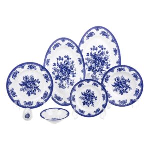 خرید سرویس غذاخوری 28 پارچه چینی زرین ایران سری ایتالیا اف مدل Florance 2 درجه عالی