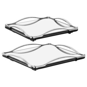 خرید سینی سایان هوم مدل آینه ای پانیز X2 بسته 2 عددی