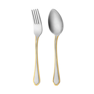 خرید سرویس قاشق و چنگال 12 پارچه ناب استیل مدل ونیز