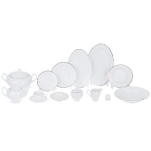 خرید سرویس غذا خوری 102 پارچه چینی زرین ایران سری ایتالیا اف مدل Sepidar درجه عالی