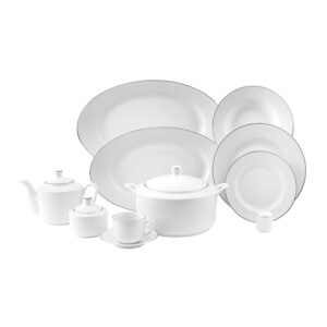 خرید سرویس غذاخوری 102 پارچه چینی زرین ایران سری رادیانس مدل سمن درجه یک